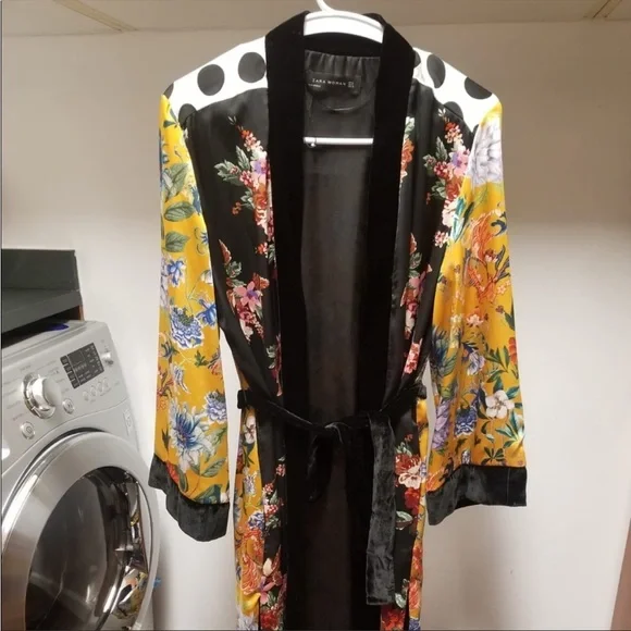 Zara Woman Patchwork Polka dots kimono - Picture 3 of 4